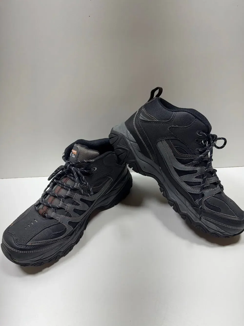 Skechers M Fit Sneaker Mens Shoes Sz 9 Lace Up SN 50120 BKCC Leather/Synthetic